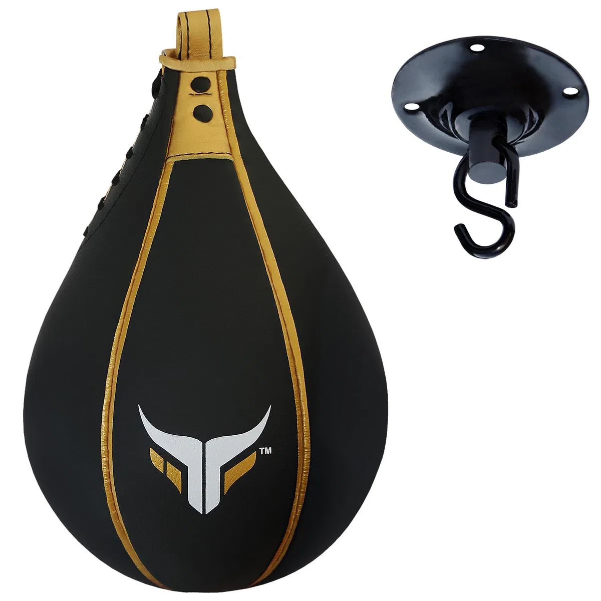 Mytra Fusion Poire Boxe poires de Vitesse de Boxe Cuir MMA Muay Thaï Entraînement au poinçonnage Speed Ball & Poire de Boxe pour Les Combats de Fitness et Les Arts Martiaux
