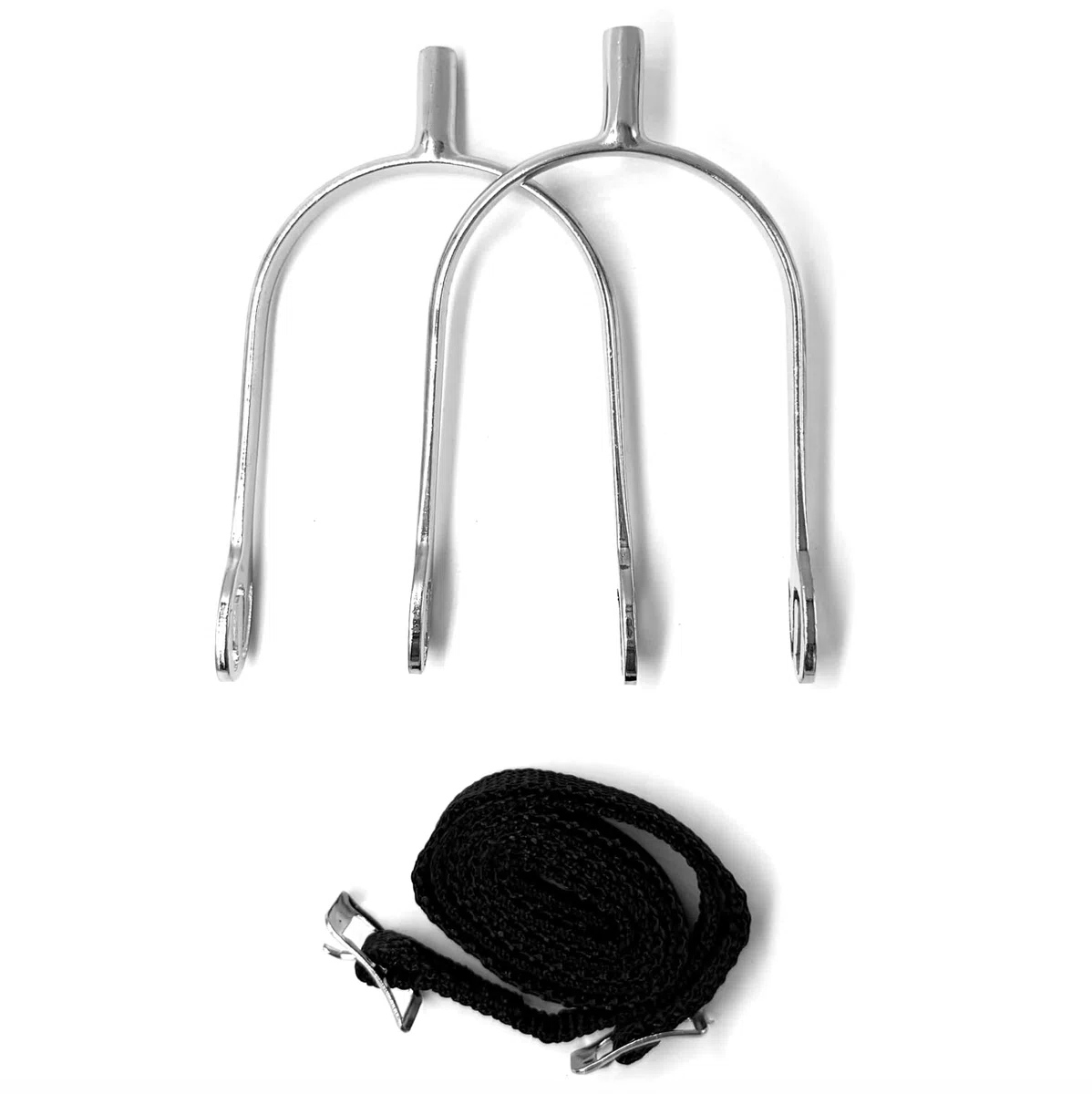 ES1077 SuperSpur Prince of Wales Éperons en zinc avec sangle en nylon pour éperons d'équitation (M 20 mm – Femme)