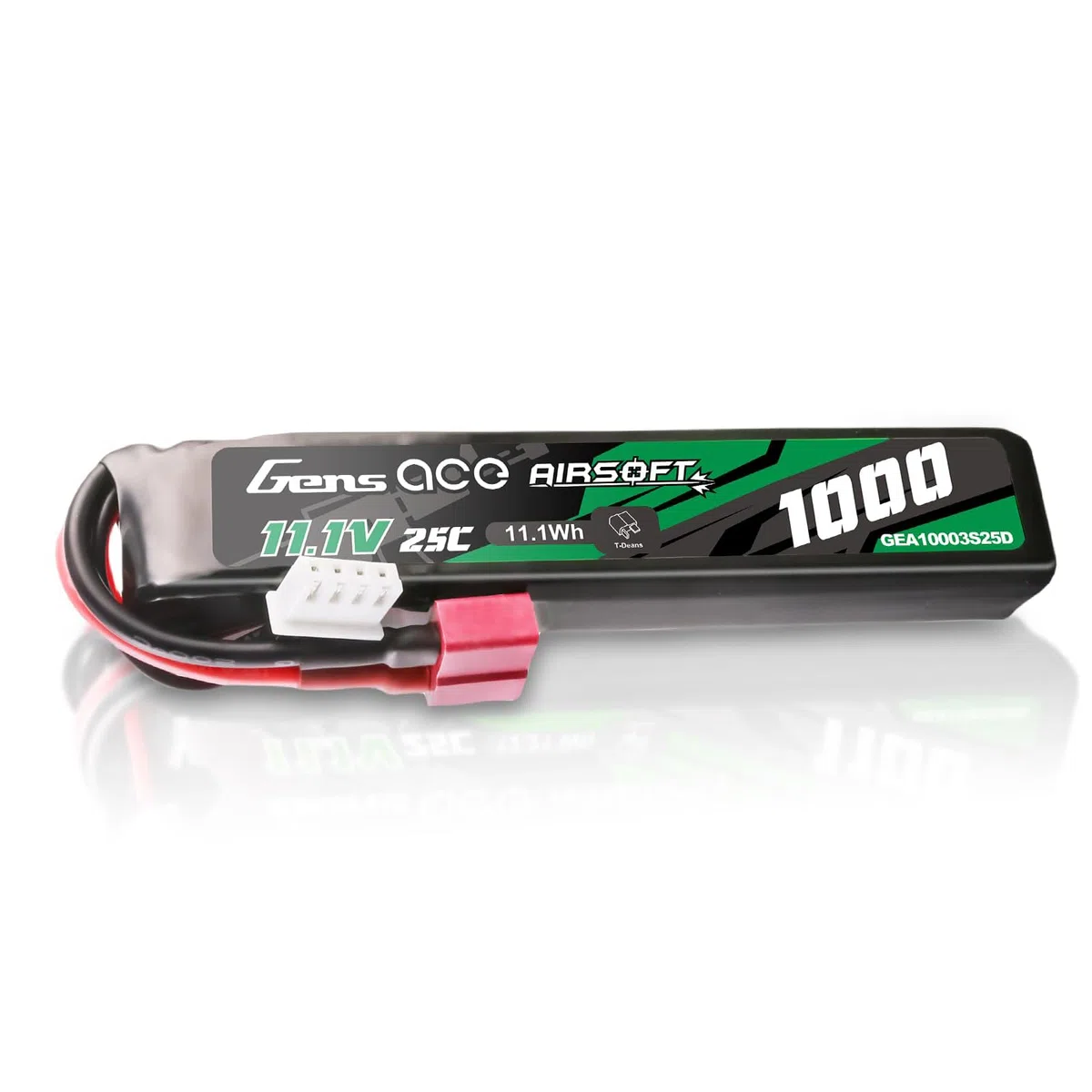 Gens ace 3S 25C 1000mAh 11.1 V 3S1P Batterie Lipo Airsoft Rechargeable avec connecteur Deans T pour Les Modèles Airsoft