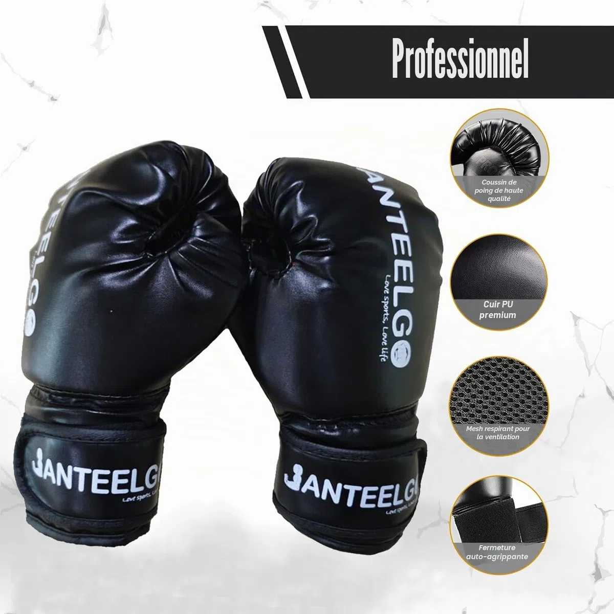 Punching Ball Enfants avec Gants de Boxe: JanTeelGO 150cm Sac de Boxe Enfant Gonflable pour la Karaté - Sac de Frappe Enfant Cadeaux pour GarçOns et Filles 3-12 Ans