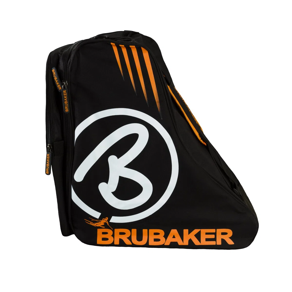 BRUBAKER ‘Davos’ - Sac à Chaussures de Ski, Sac Casque, Sac à Dos Ski - Noir/Orange