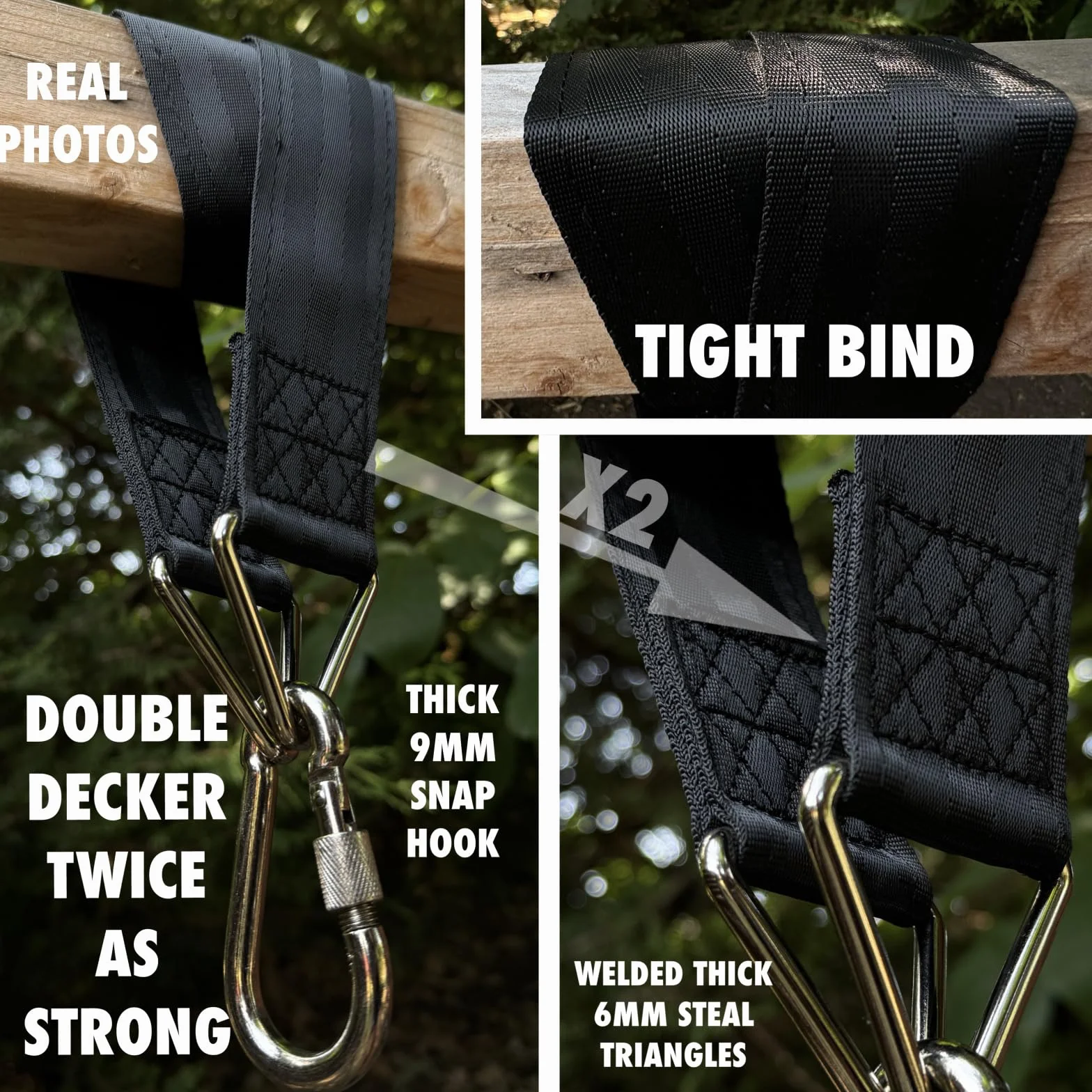 BULLDOZA – Sangle de Suspension Ultra-Résistante pour Sac de Frappe | 3 Tailles au Choix | Support Réglable et Durable pour Sac de Boxe | Idéal pour Home Gym et Entraînement