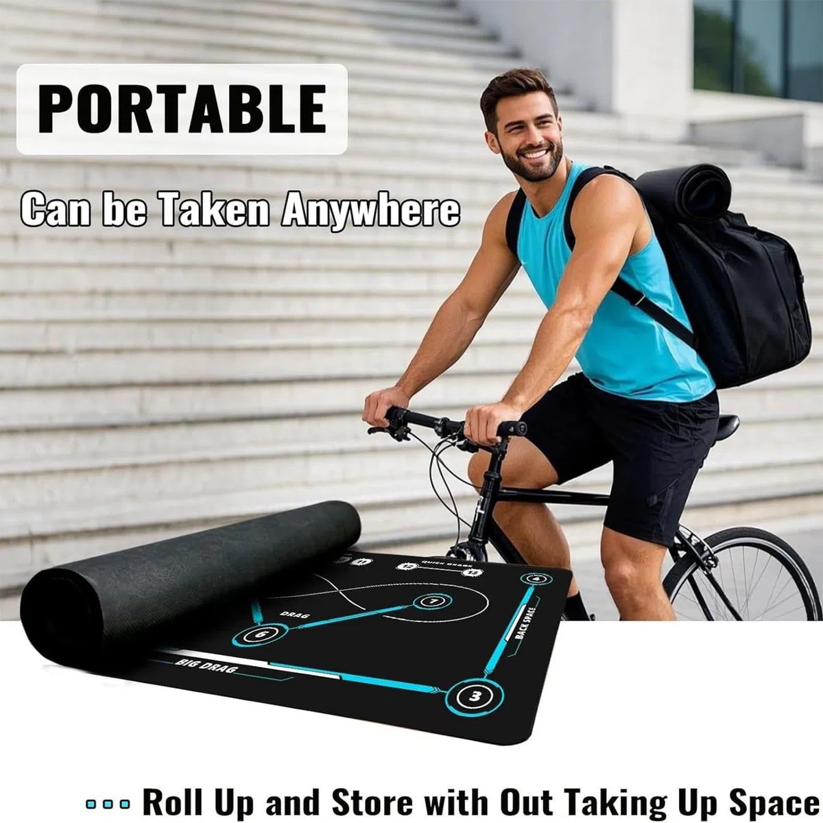 Hockey Dribbling Board Pad - Large Non Slip Training Mat, Portable Stickhandling, Precision Control | Équipement de Pratique Sportive avancée pour Les équipes d'entraîneurs d'apprenan
