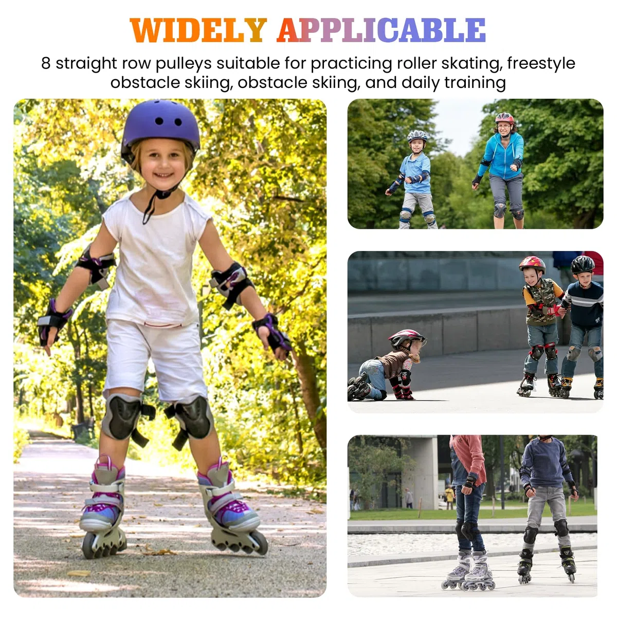 Lot de 8 Roues Alignées, 72mm Roues de Rechange avec Roulement à Billes, Roues Rechange Roller Roues de Patins à Roulettes pour tous les types de patins à roulettes