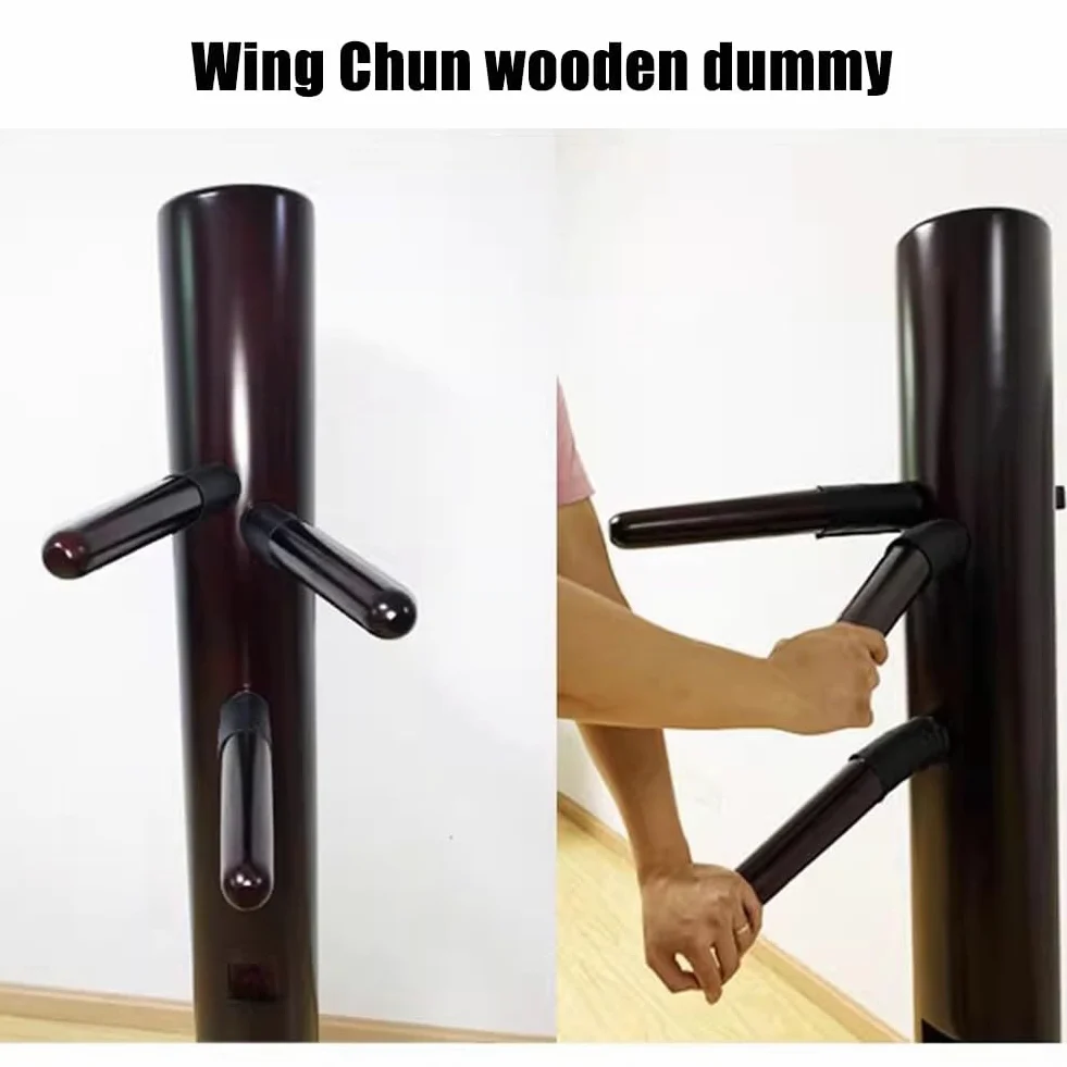 DYK&NX Wing Chun Kung Fu Remplacer Les Bras, Mannequin en Bois Équipement D'entraînement, réglable à Hauteur, Bras à Ressort, Convient pour Un Trou de 1,5 po * 1,5 po (Color : 2)