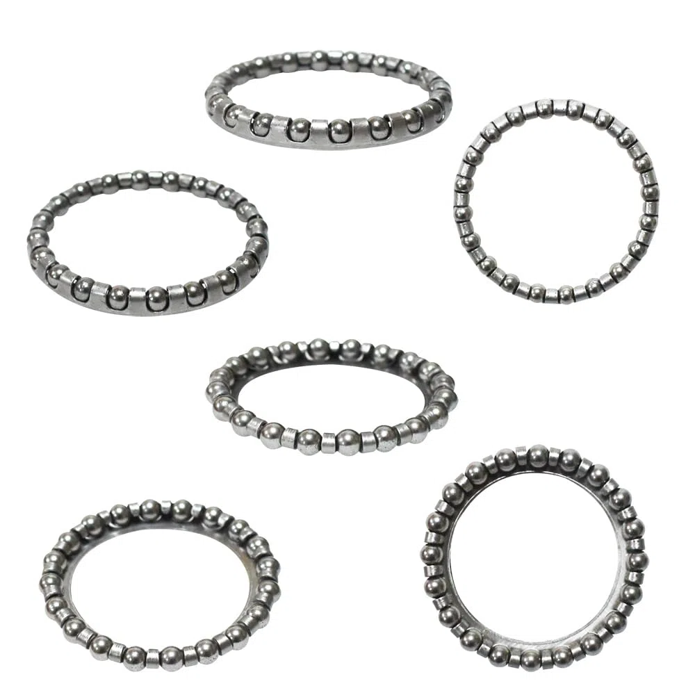 Lot de 5 jeux de 14 types de roulements à billes pour vélo, manivelle, roue en cage OD 20 mm à 50 mm, ID 11 mm à 42 mm, 4 mm à 8 mm, 70 accessoires de réparation