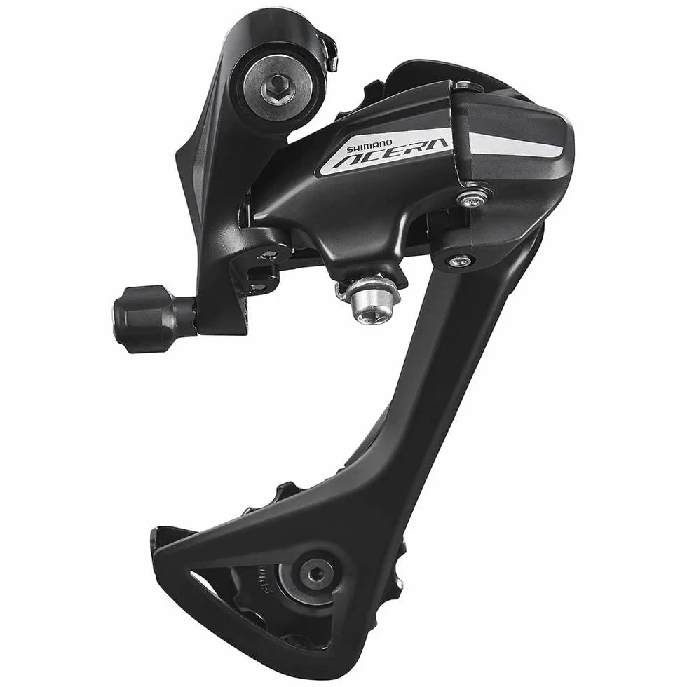SHIMANO Changement VTT ACERA 7/8V Cage Longue Noir Max 40 Dents, Unisexe-Adulte, Noir, 7 Vitesses
