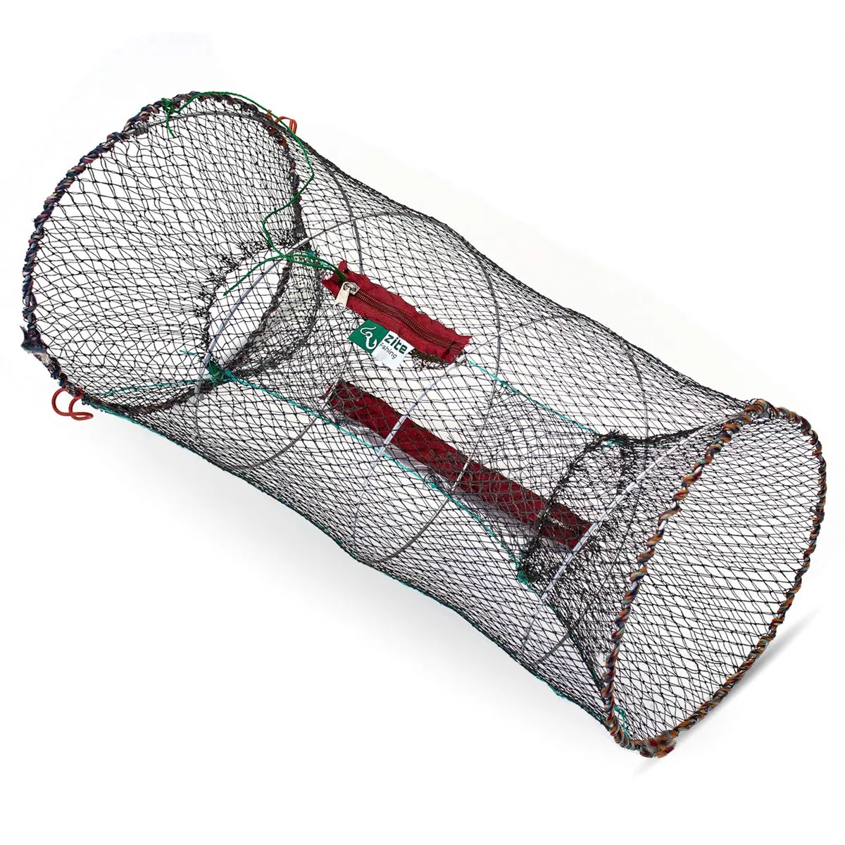 Zite Fishing Portable Plié Filet de Pêche - Piège Crevette Écrevisses Crabe Appâts Poisson - Rond et 30x60cm