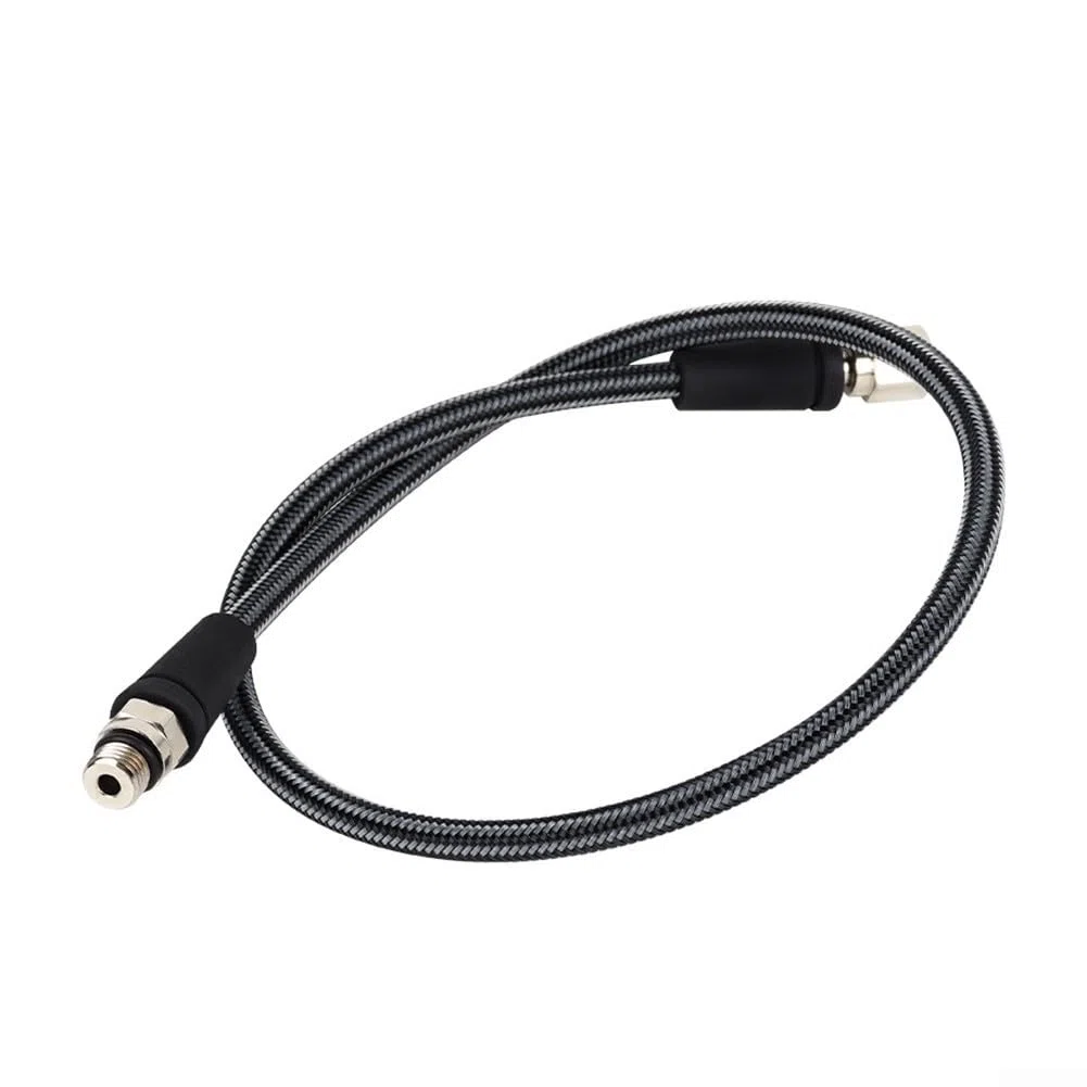 Tuyau flexible haute pression pour régulateur de plongée sous-marine, construction en fibre de carbone tressée avec connexion 7/16 20UNF pour surveillance de la pression en eau profonde (15 cm)