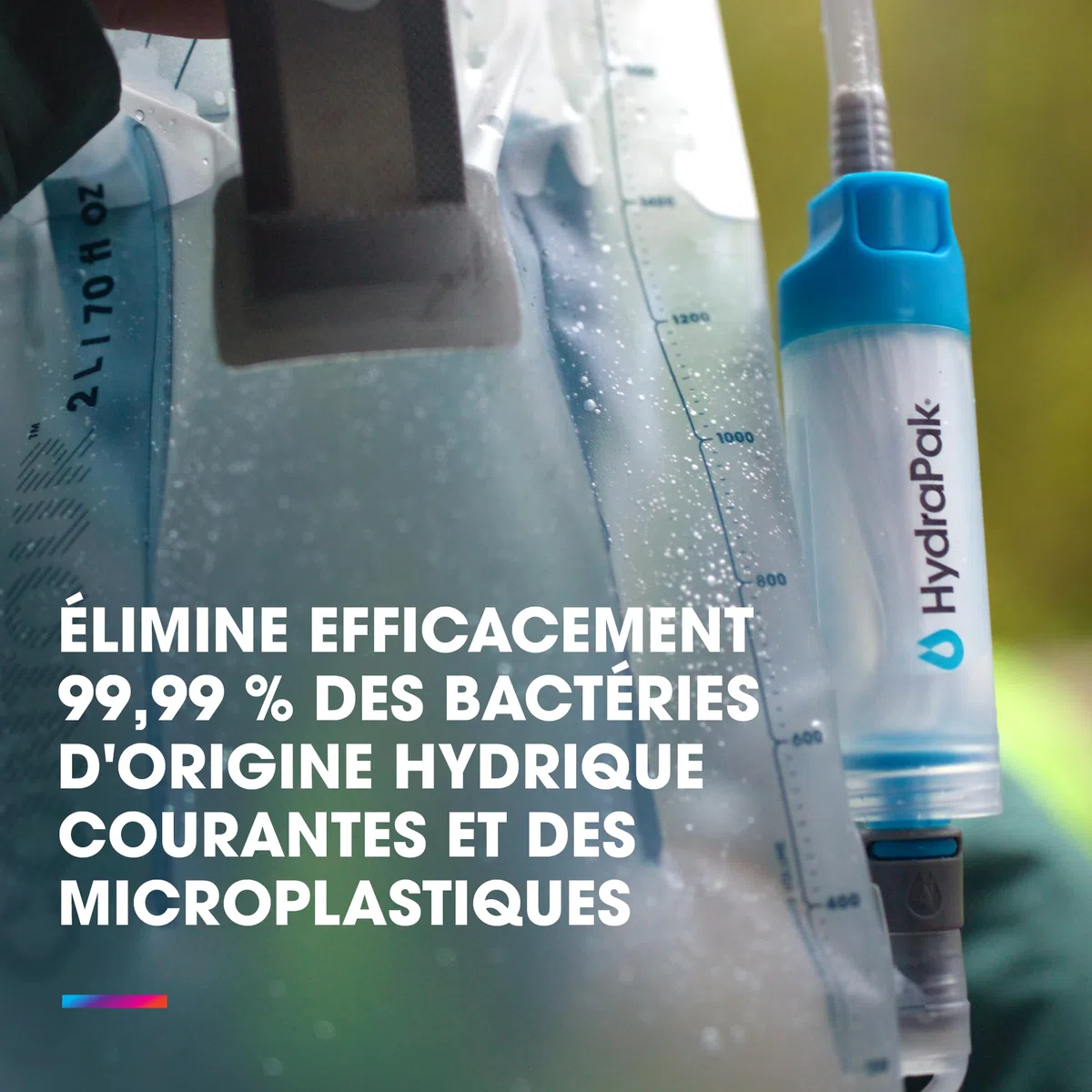 HydraPak Kit Filtrant de 28 mm: Accessoire pour filtrer l'eau - Débit Rapide - Parfait pour la randonnée, Le Camping, Les Voyages et la préparation aux Situations d'urgence