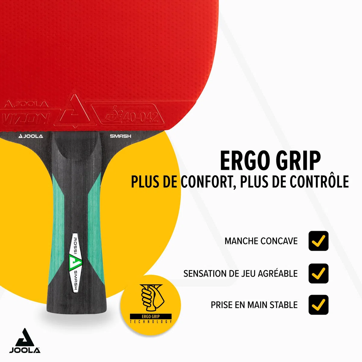 JOOLA ROSSKOPF SMASH Raquette de tennis de table compétition ITTF