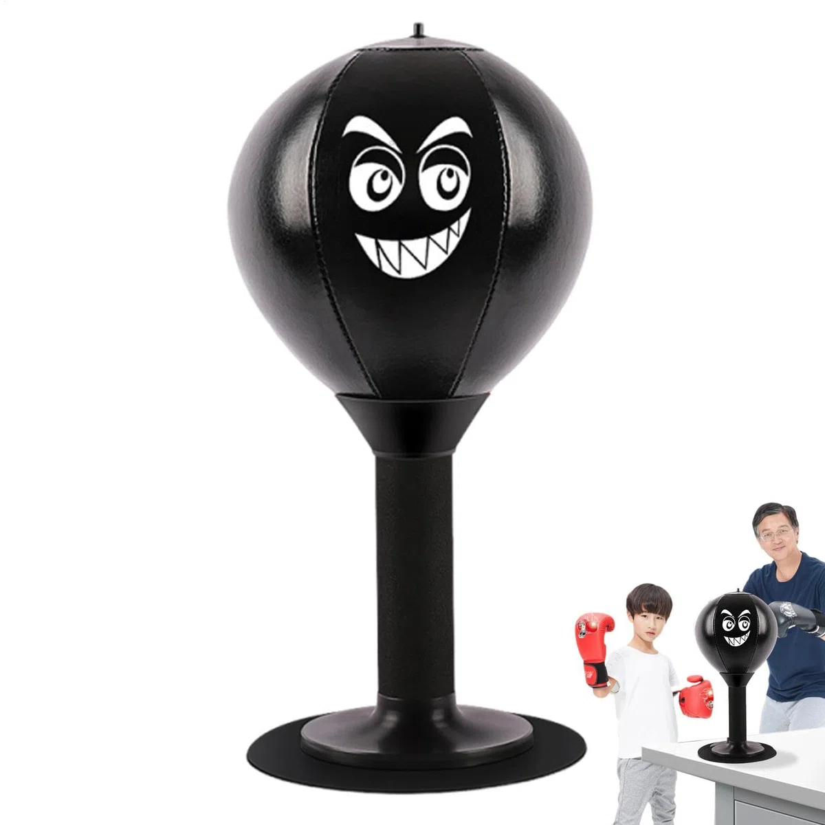 Punch Amusant de Bureau | Réducteur de Pression pour Sac Fun Punch Rage | Jouets Funpunch Anti-Stress avec Pompe et Ventouse, valves de Pression | Jouets de Sac de Frappe de Bureau pour Enfant et