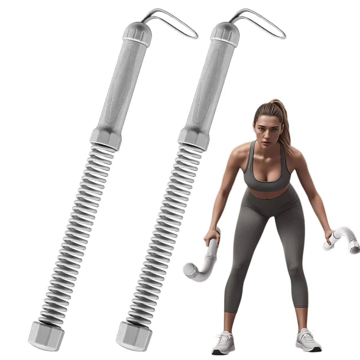 Corde De Fitness, 2 Pièces Courte Corde Ondulatoire, Sangle Compacte Antidérapante Absorbant Les Chocs sans Enchevêtrement pour Perte De Poids Sportifs Voyage