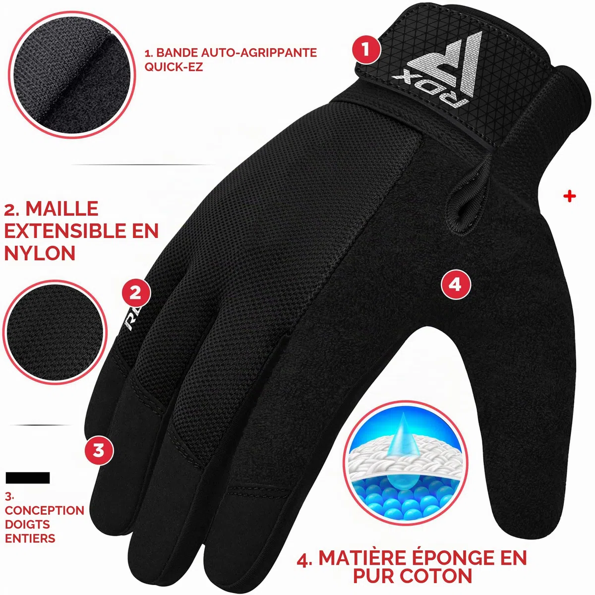 RDX Gants De Musculation Gant Fitness Gymnastique Sport Anti-Dérapant, Protection Paume Adhérence Entrainement Halterophilie Rembourrée Antidérapant Respirant à Écran Tactile Équipement Gym à Domicile