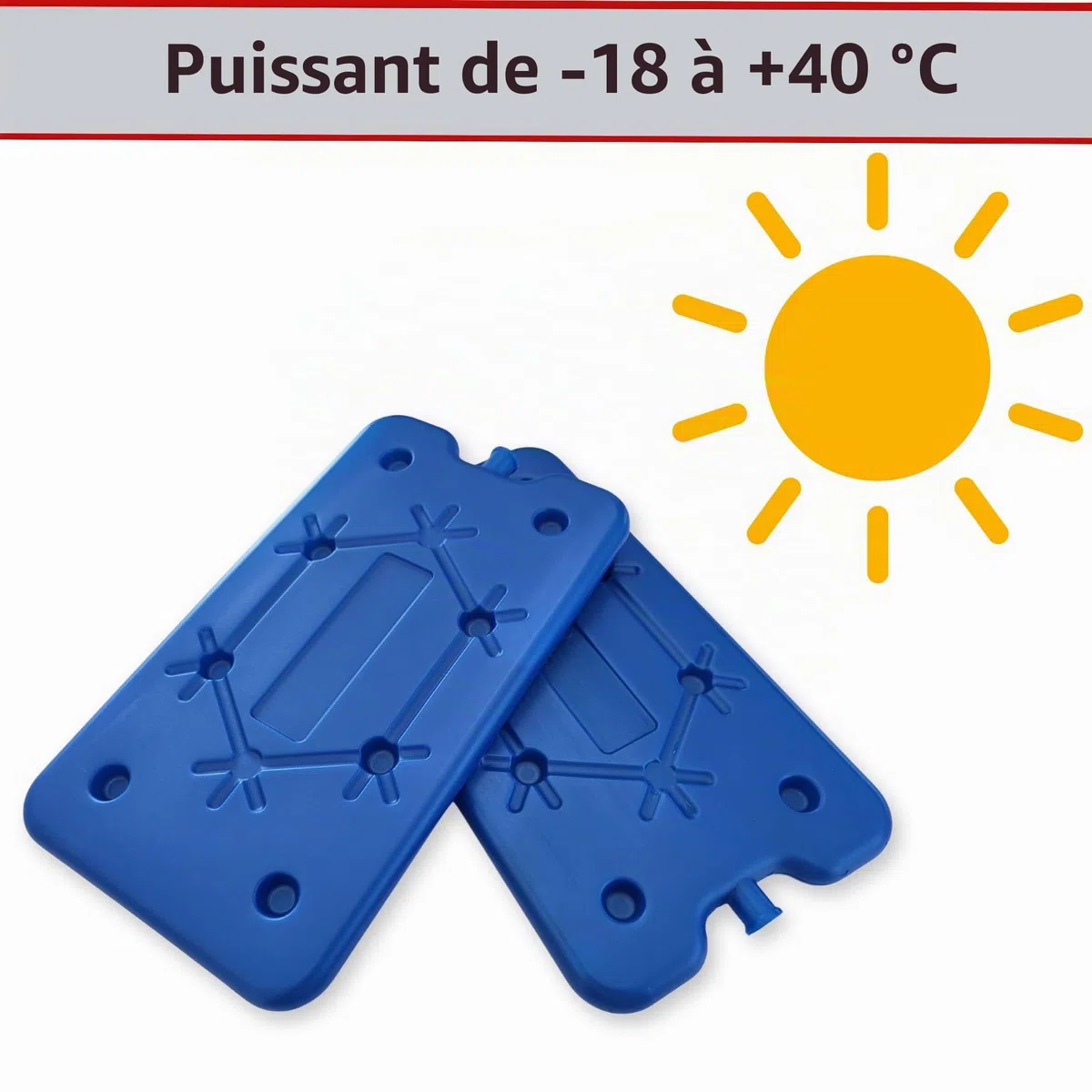 ToCi 8 blocs réfrigérants de 400 ml chacun – Éléments de refroidissement plats pour sac isotherme et glacière - Minces blocs réfrigérants sans BPA et inoxydables - Coussins de refroidissement
