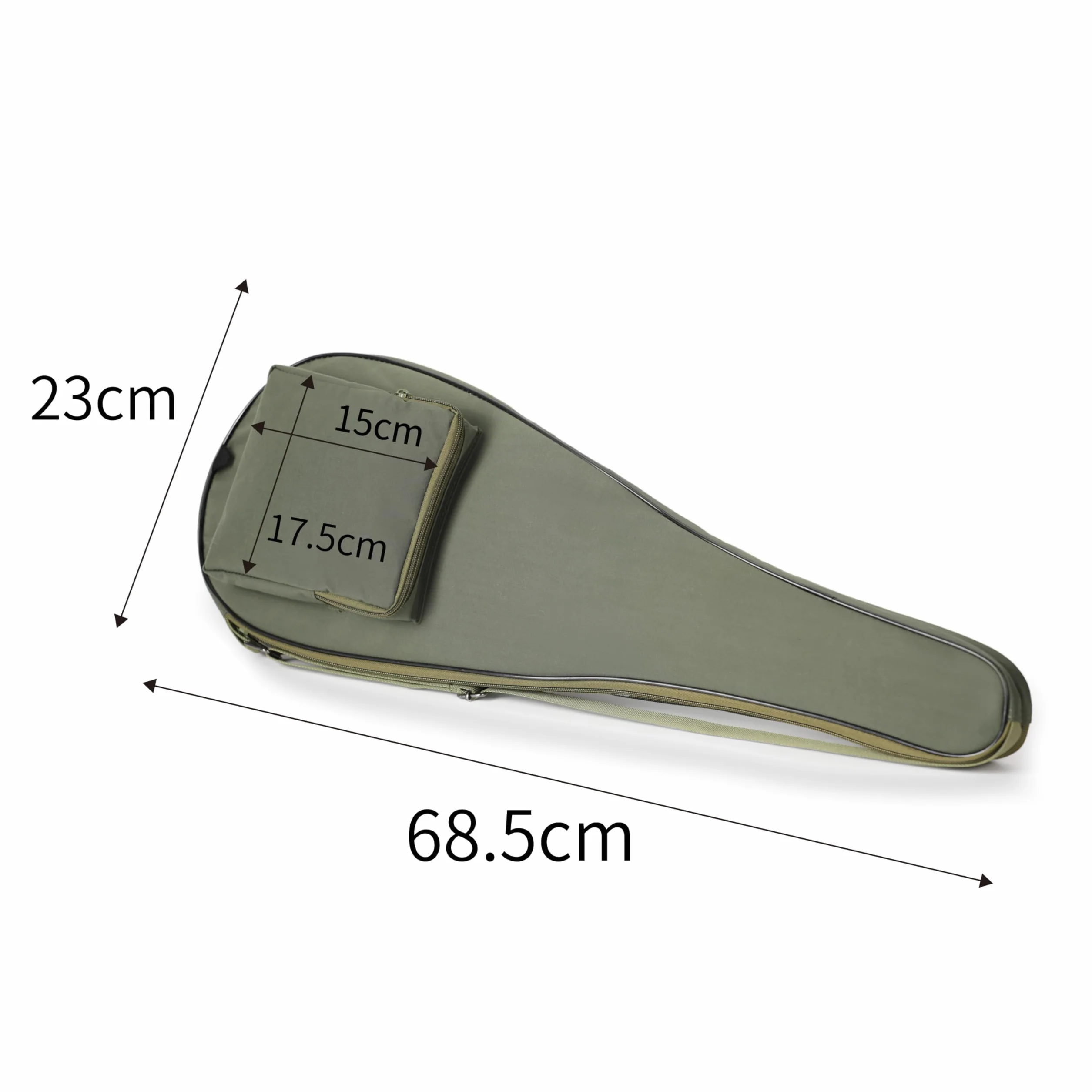 Alephnull Housse de protection rembourrée pour 2 raquettes de squash avec poche zippée