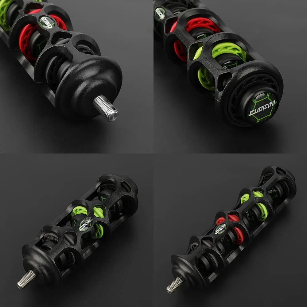 wolfman Tir à l'arc 4/6 Pouces Stabilisateur d'arc Amortisseur Harmonique Silencieux D'Amortissement Réduction Vibrations pour Arc à Poulies Accessoires de Chasse