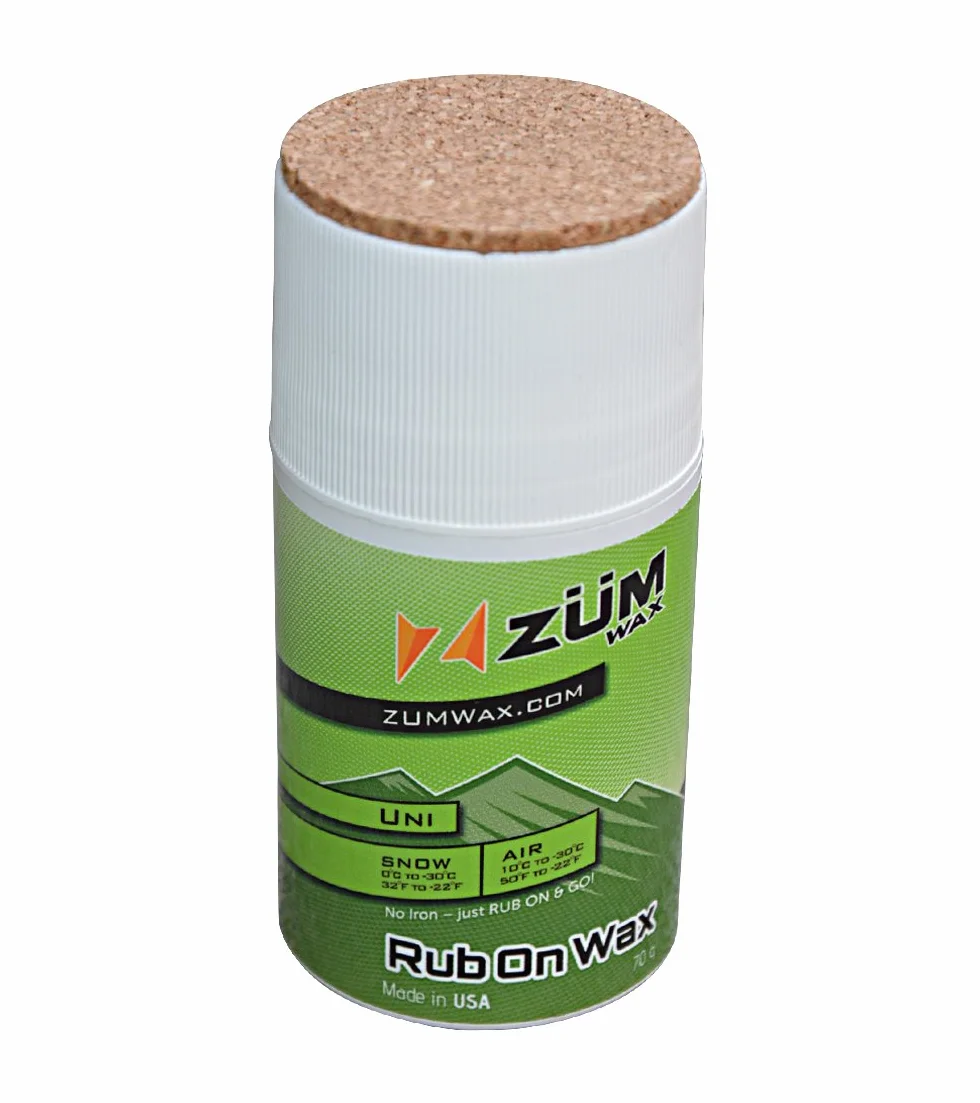 ZUMWax RUB ON Wax Ski/Snowboard – All Temperature Universal – 70 g – Incredibly Fast in All Temperatures !!! by