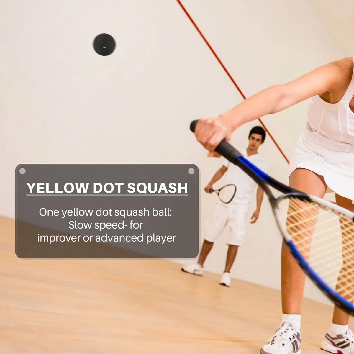 3 PièCes Balle de Squash Un Point Jaunes Balles en Caoutchouc de Sport à Basse Vitesse Joueur Professionnel Squash de CompéTition