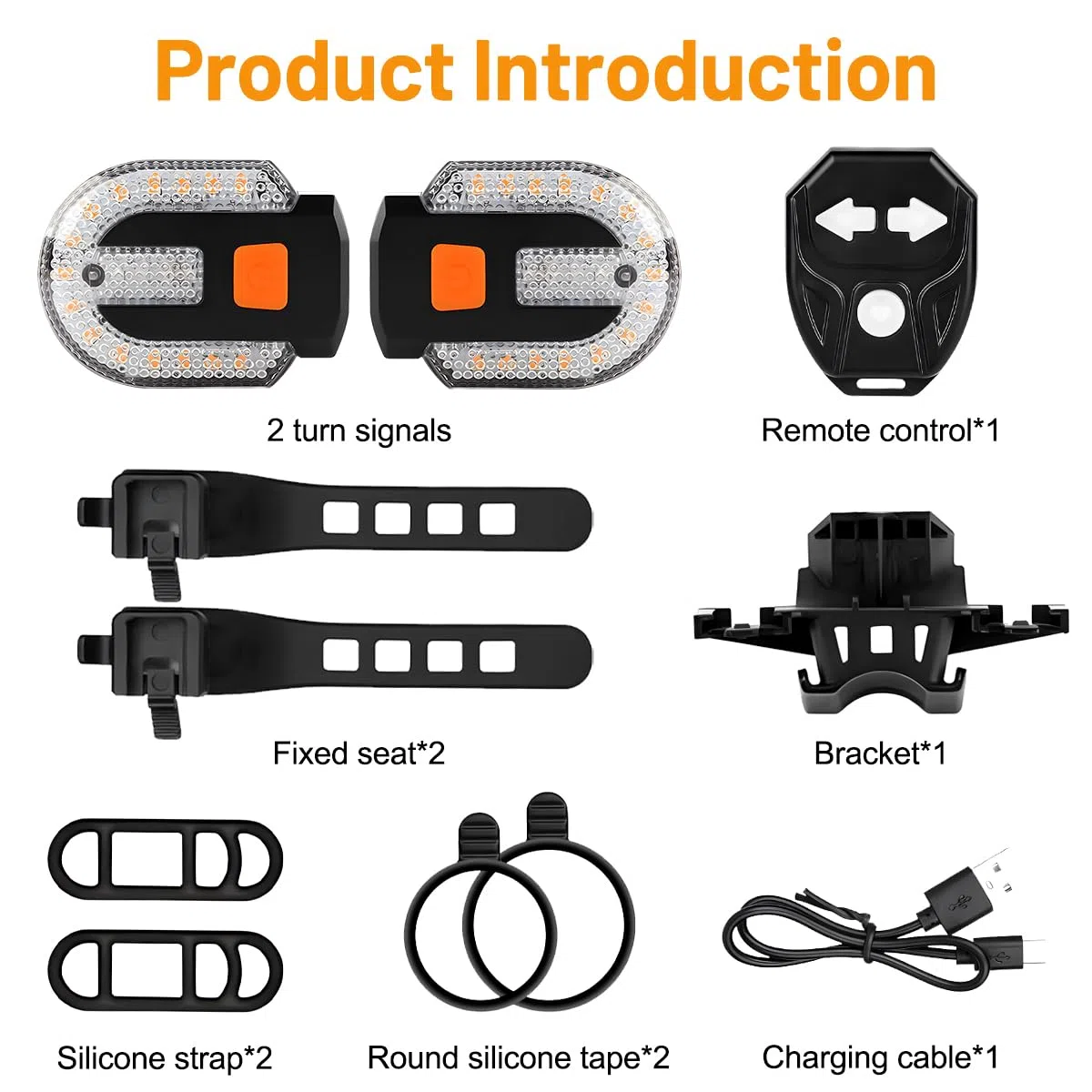 Feu Arrière Vélo LED Intelligente avec Clignotant et Télécommande – Lumière Vélo USB Rechargeable, Étanche IPX4, 5 Modes – Clignotant Vélo & Trottinette Électrique, Accessoire Sécurité