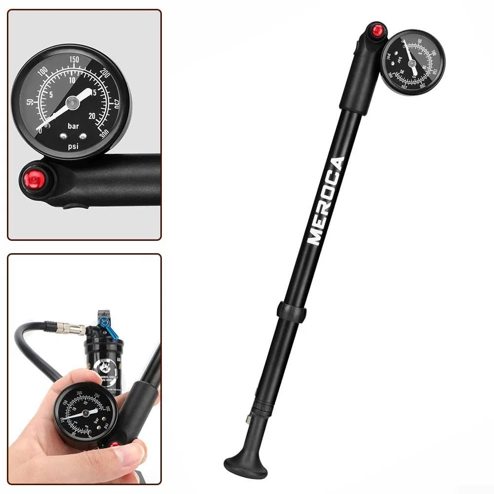 Pompe à chocs pour vélo, pompe à fourche avant haute pression, pompe à fourche avant de 300 psi, pompe pour VTT, amortisseur
