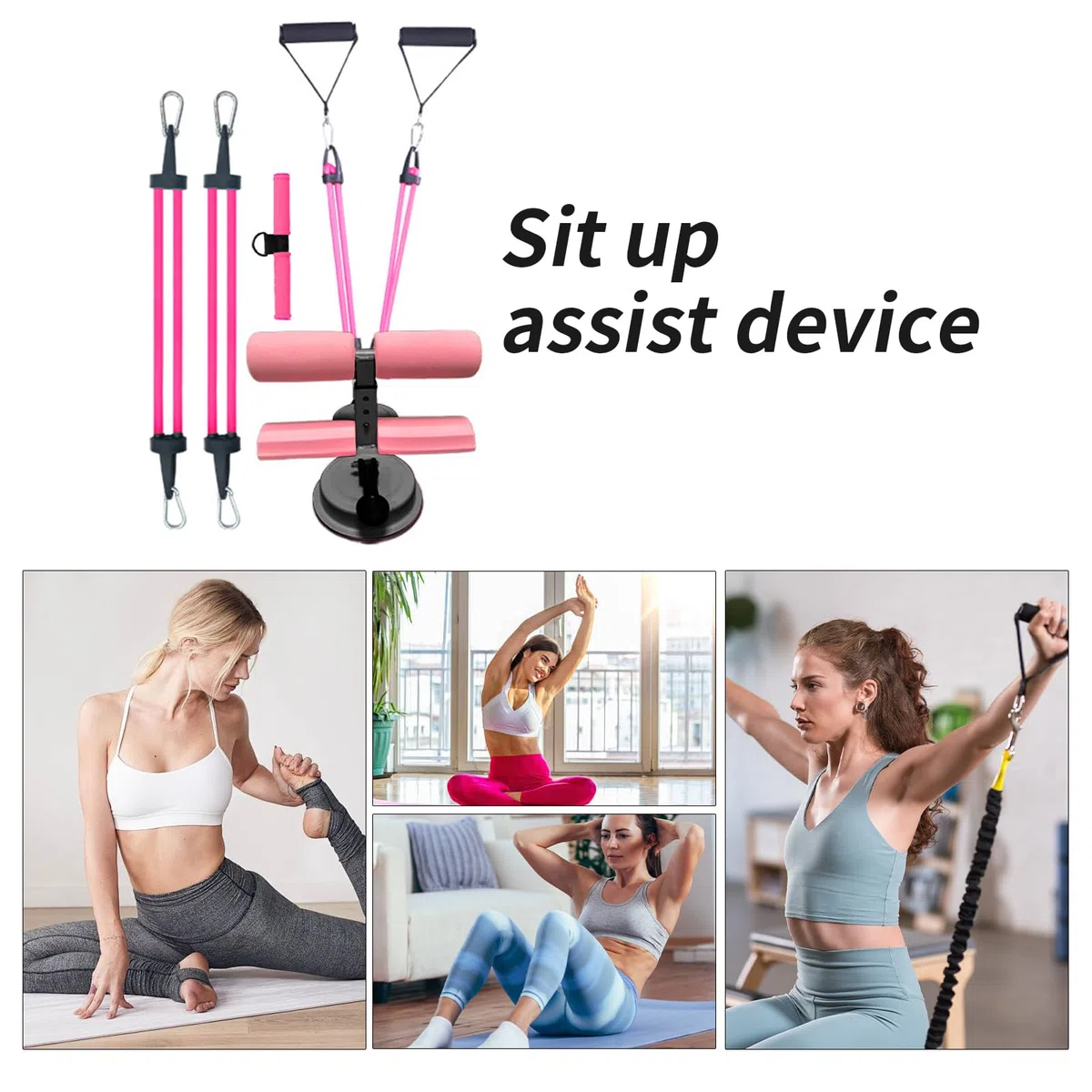 Assistant Pour Sit-Up,D'assise Sit Up Machine For Abs,Entraîneur Abdominal Multifonctionnel,Aide D Exercice Multifonctionnel Pour Abdominaux Pour Adolescents Femmes Hommes