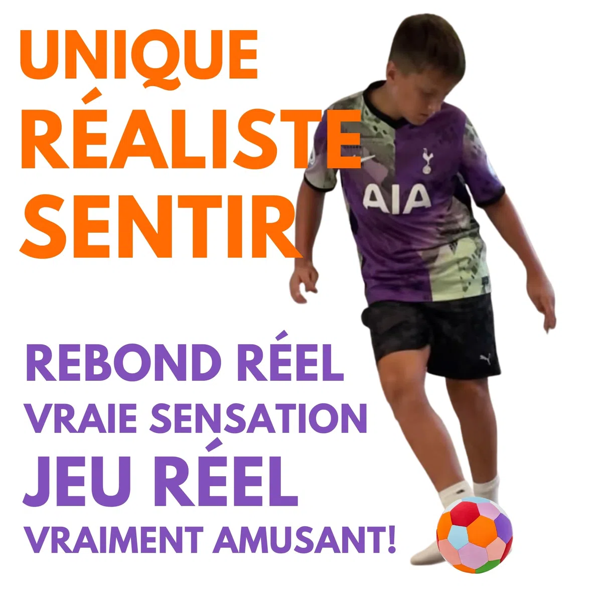 The House Ball - Le Ballon de la Maison - L'Original Soft et Sécurisé Taille 4 Créé pour l'intérieur de Votre Maison et Le Jardin - Cadeau de Football Amusant - Parfait pour Les Enfants