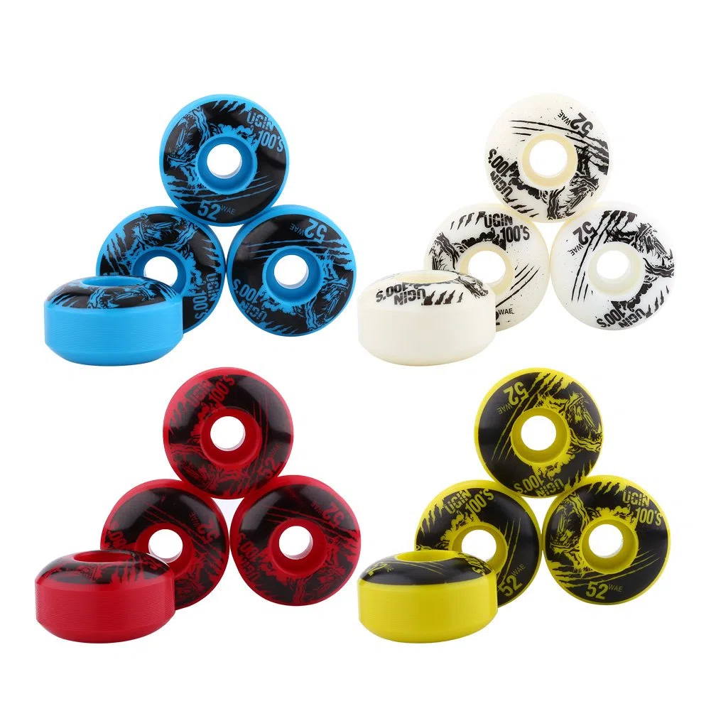 Alomejor Roues durables de Planche à roulettes de Longboard de croiseur d'unité Centrale d'unité Centrale de 52mm x de 30mm 4 pcs/Ensemble
