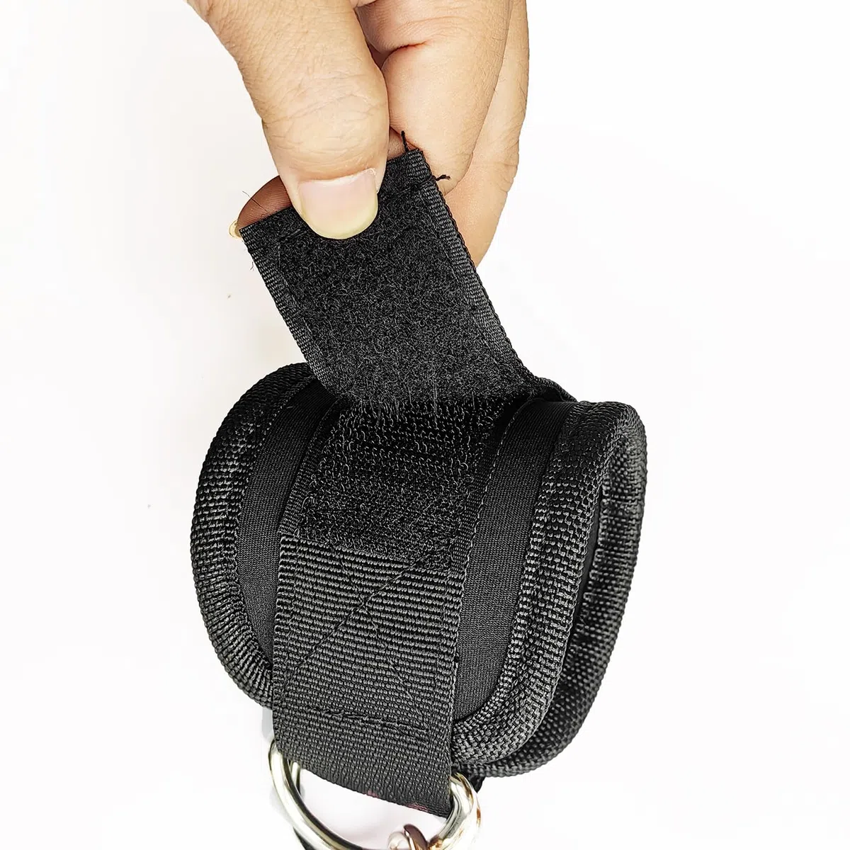 Sangle Cheville Musculation Poulie - 1 jeu Footstrap Câble de Traction Pour L'entraînement Fitness à la Straps Bracelets Femme et Homme Ankle Unisex Footstraps Fortement Rembourré Noir