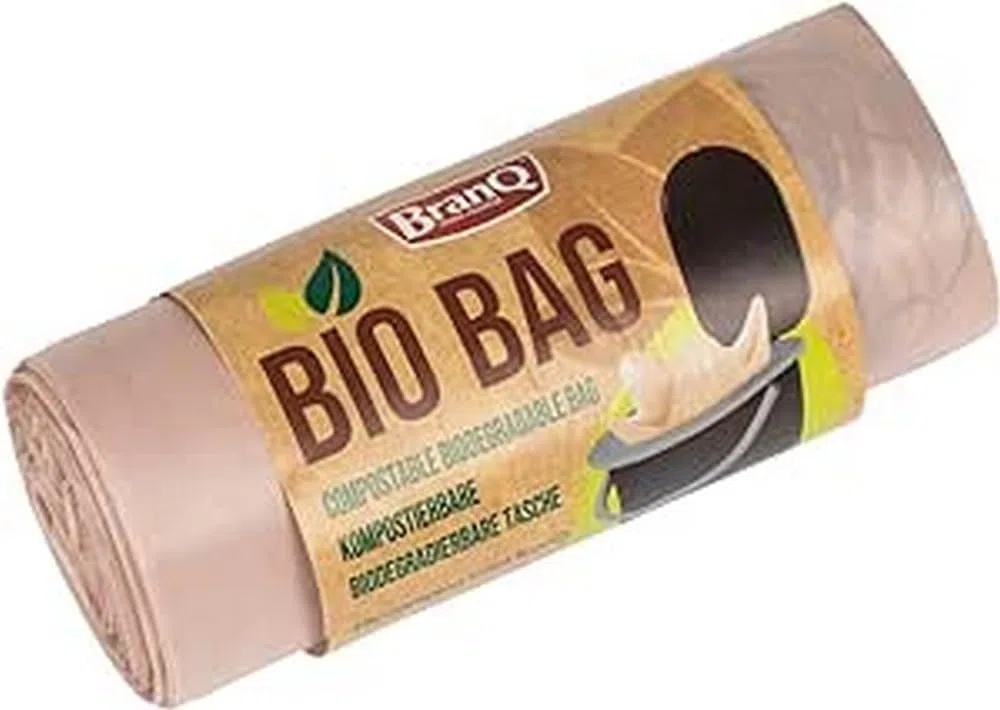 BranQ Home Essential Toilettenbeutel Bio Sacs en édition limitée pour Toilettes de Camping Unisexe, Marron, 20 Unité (Lot de 1)