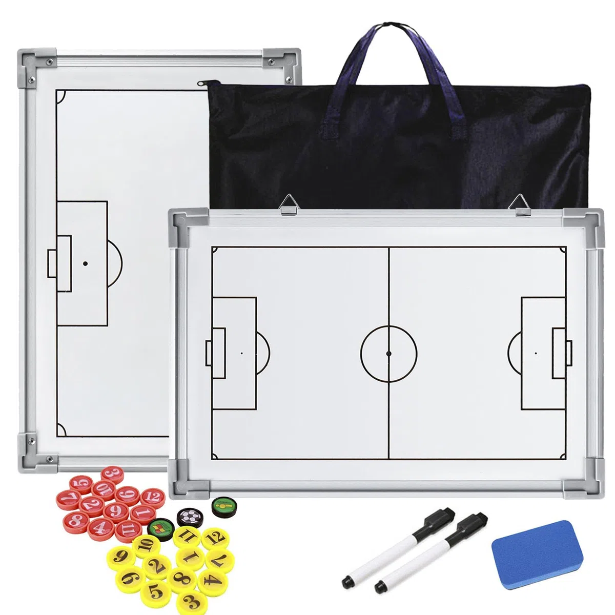 Tableau Tactique Magnétique de Football et Portable pour Entraînement, Compétition