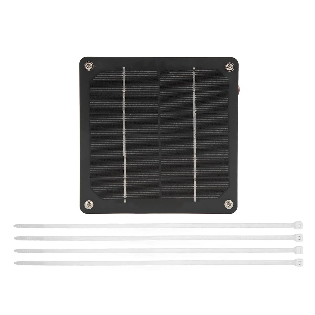 Generic Ventilateur Solaire, Chauffage Solaire en Serre 5W 6V Silicine Monocristallin, ABS Solar Pannel Fan Chauffage pour la Serre avec l'intensité du Soleil pour Diverses Applications, des RVS