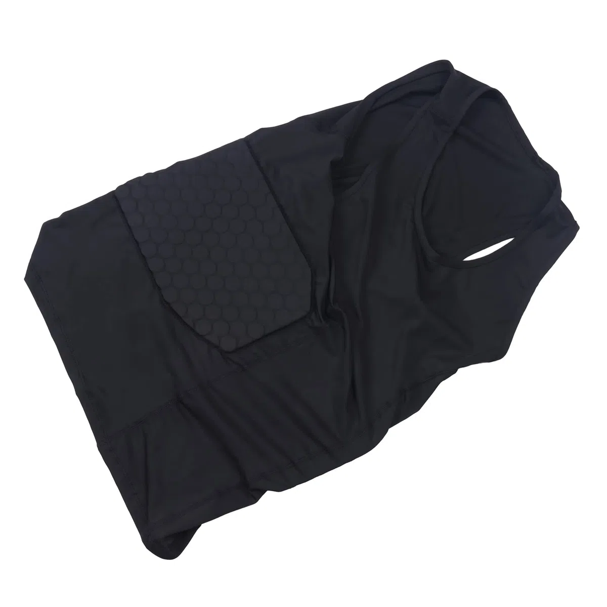 Gilet rembourré de protection des côtes pour homme, chemise de compression avec 3 coussinets pour football, football, basket-ball, hockey, équipement de protection L