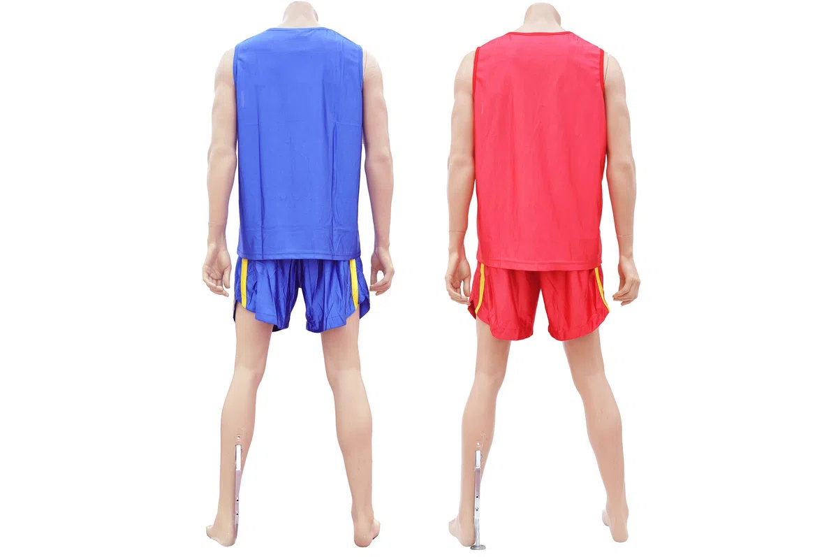 ShenLong - Tenue Boxe Chinoise Sanda «Dragon», Club - Bleu, S