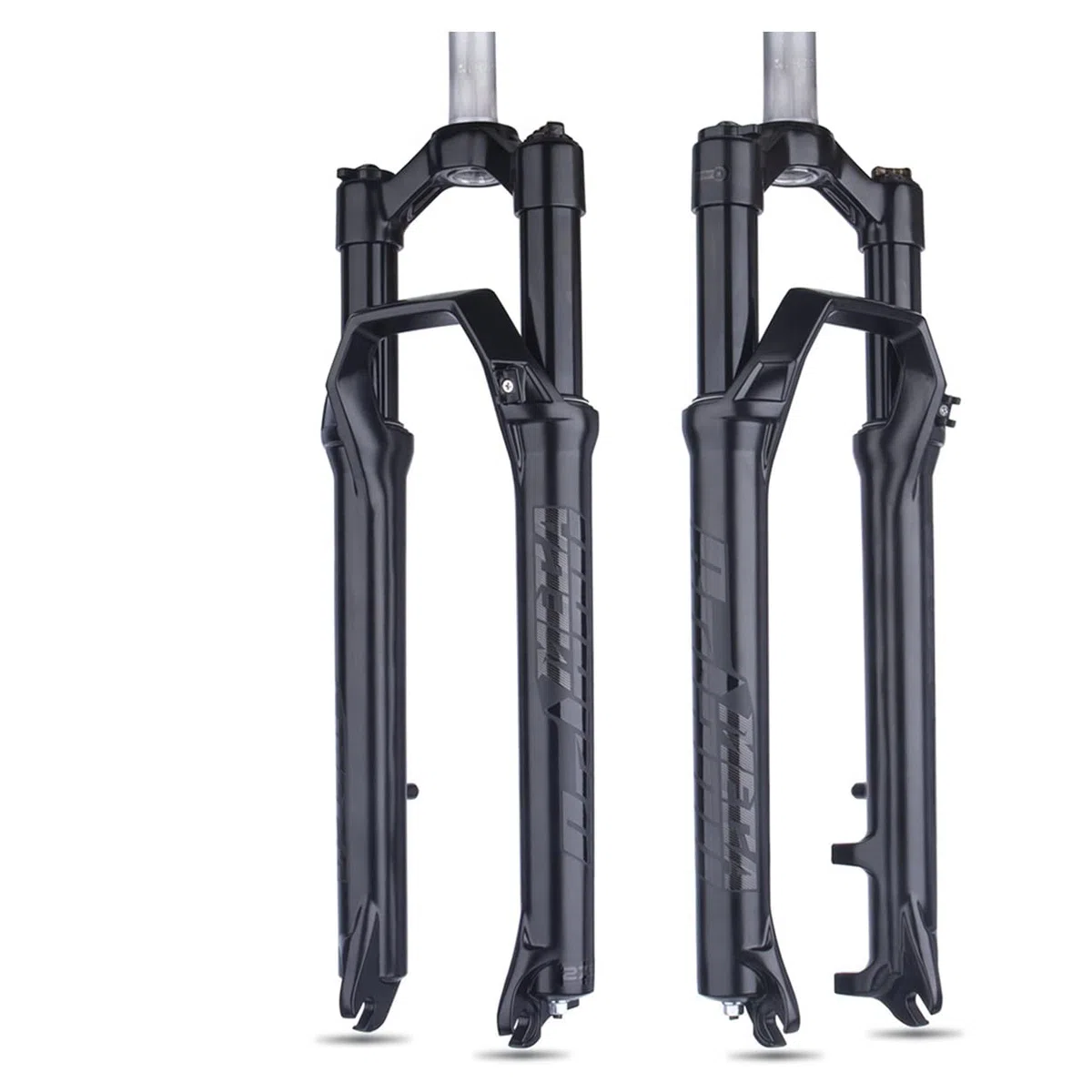 TISORT Fourche À VTT 27.5/29 Pouces Fourche À Suspension De Vélo 1-1/8 Pivot Droit sans Filetage 80mm Contrôle des Épaules De Voyage(27.5")