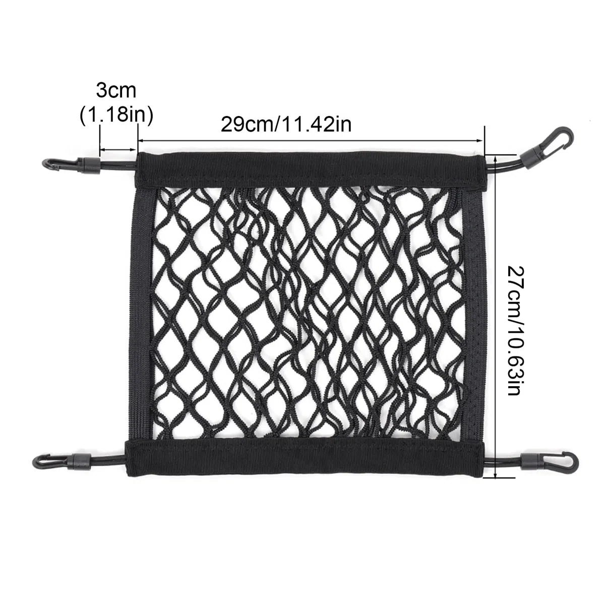 Générique Sac de Pont pour Paddle,Sac de Rangement Kayak | Porte-Accessoires Élastique Résistant en Filet pour Randonnée Pêche Rivière Camping Voyage