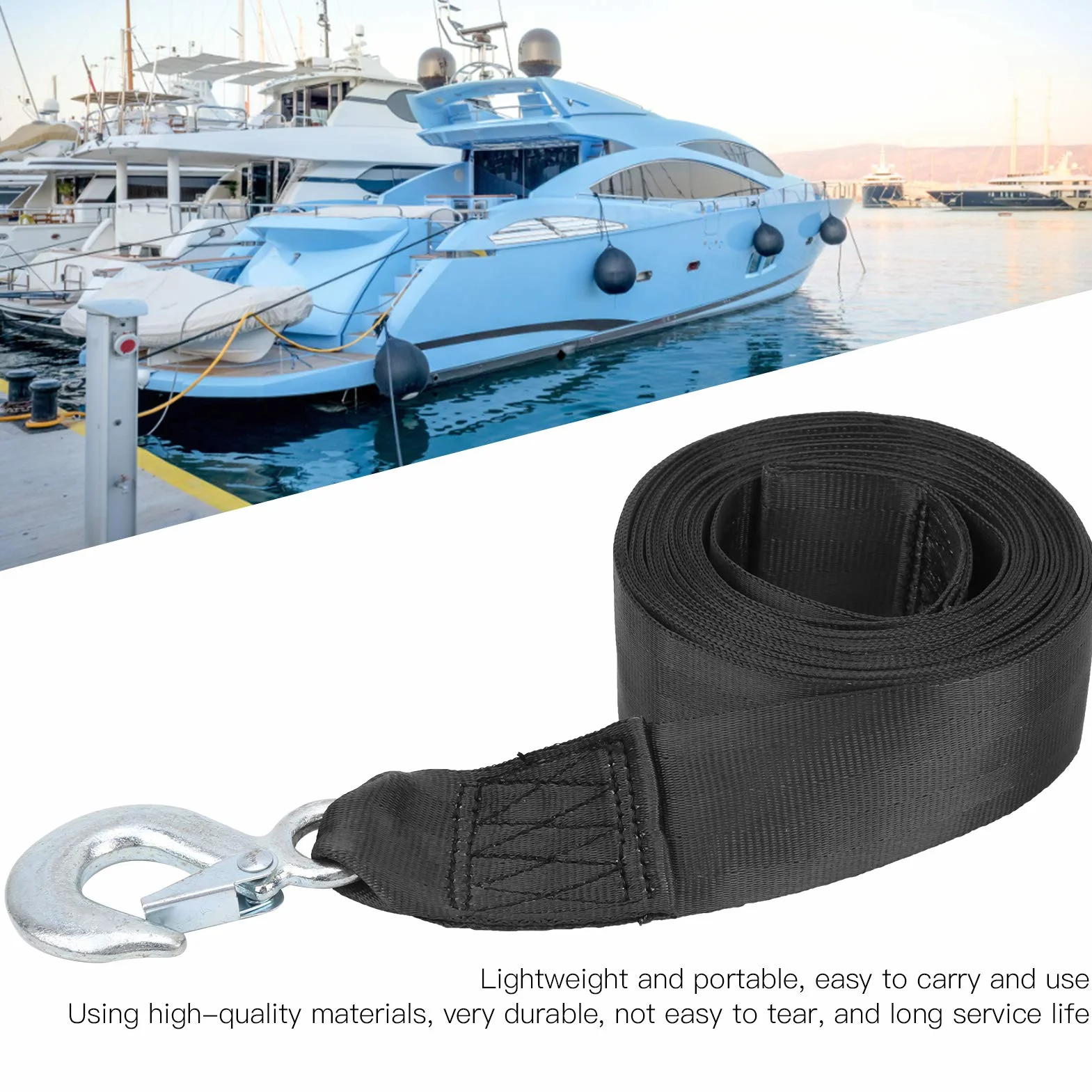 Ceinture de cabestan, Ceinture de treuil Marin Portable Facile à Transporter, Ferry pour Bateau à Vapeur