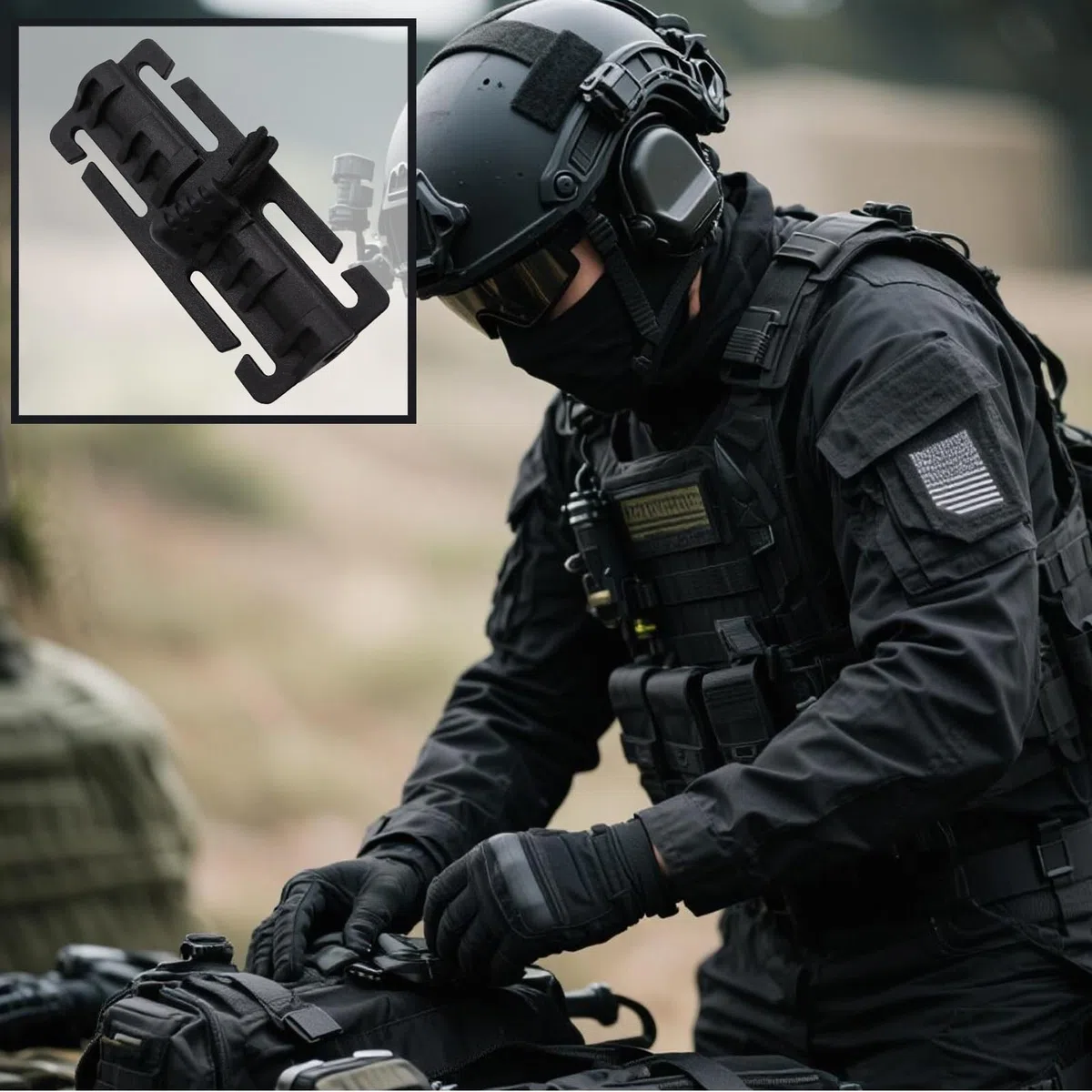 Système de Boucle à Dégagement Rapide pour Gilet Molle, Sangle de Ceinture Latérale Fastfit, Précision, Dégagement en Douceur et Verrouillage Sécurisé, Équipement Tactique Essentiel