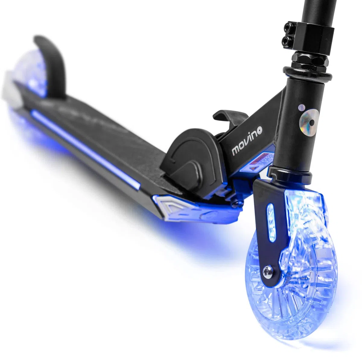 Movino Cosmo2 Scooter à Deux Roues | pour Les Enfants de 5 à 8 Ans | Pliable | Plate-Forme éclairée et Roue Avant de 125 mm