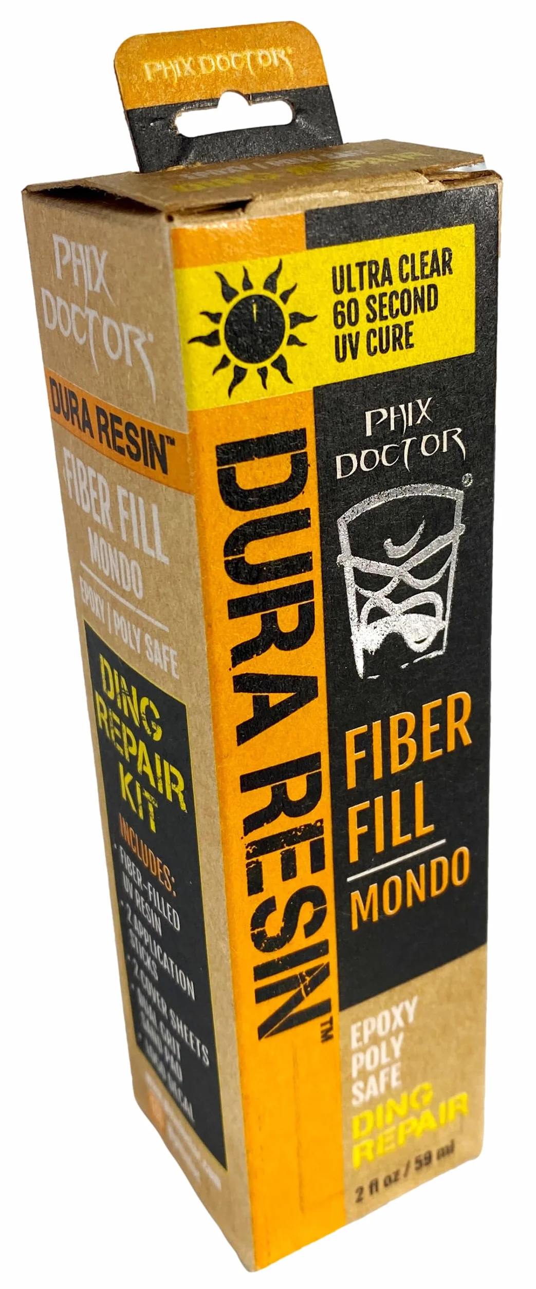 Phix Doctor 2016 Dura Rez Sunpowered Fibre Filled Surfboard Repair Solution 2,25 oz PHD009