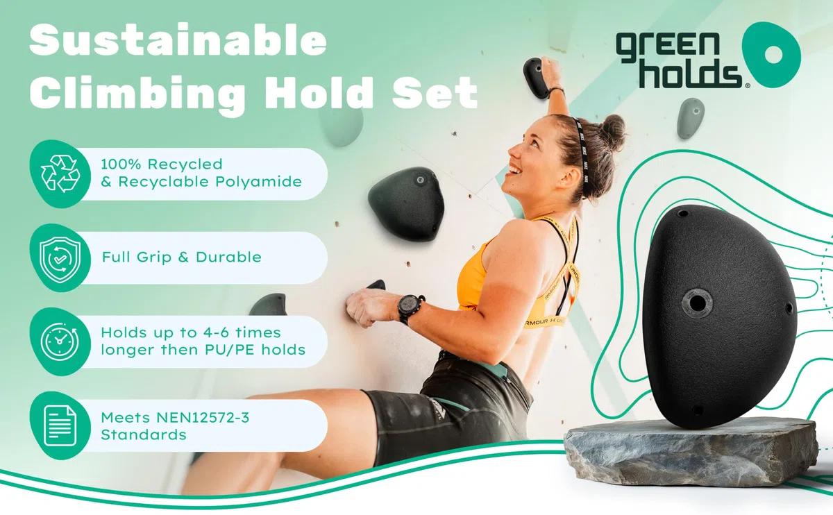 Campus Balls – Lot de 2, supports d'entraînement d'escalade pour panneaux de campus et murs de système, M10 Bolt Mount, design écologique 100 % recyclable, outil d'entraînement de force des doigts et