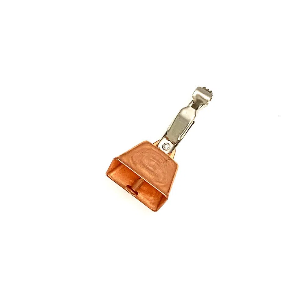 Sanhu Lot de 12 cloches d'alerte en cuivre avec pince de serrage