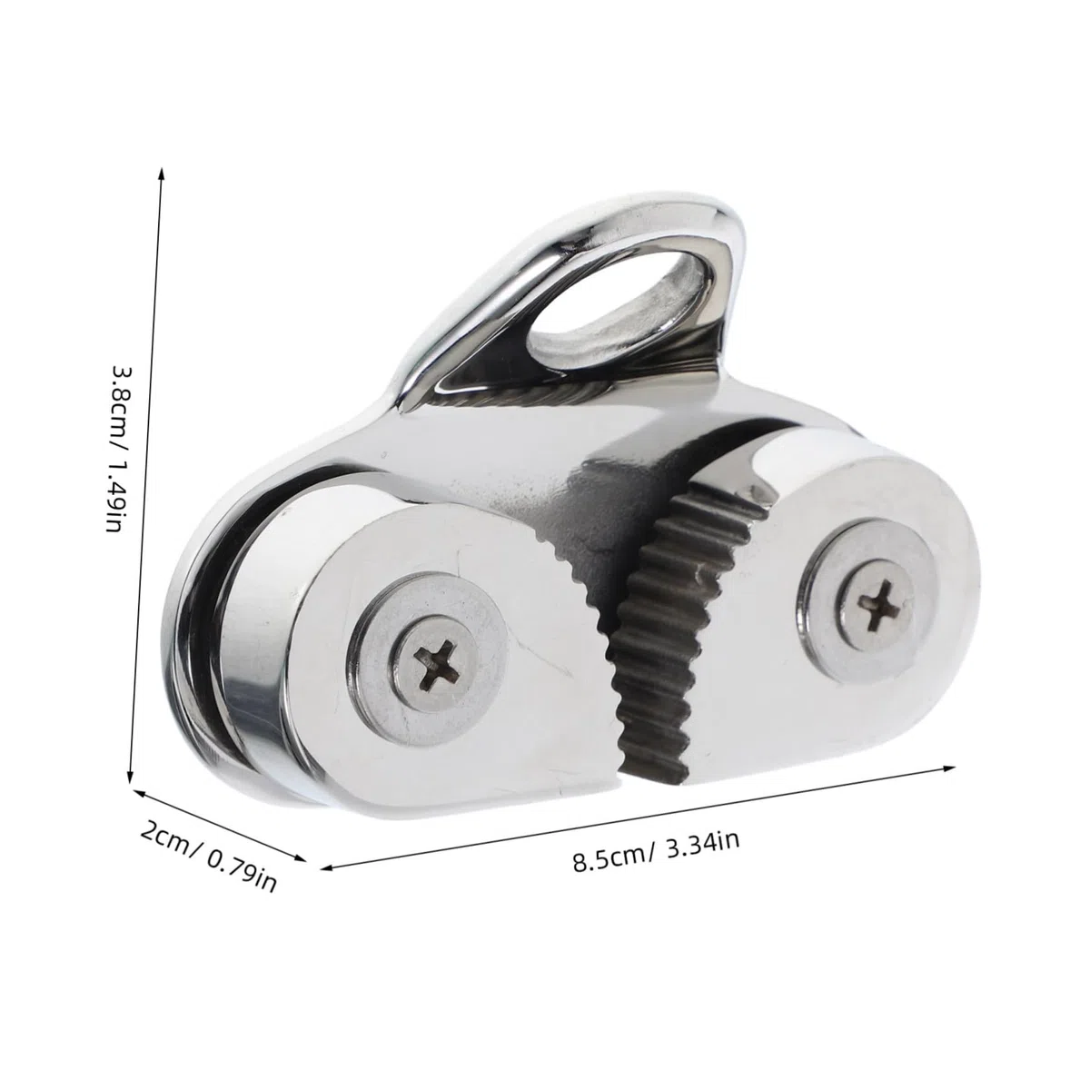 BESPORTBLE Taquet Coinceur à Came en Acier Inoxydable 316, Taquet Bloqueur pour Corde, Résistance la Corrosion, pour Bateau, Kayak, Voile – Accessoire Polyvalent de Quincaillerie Marine,