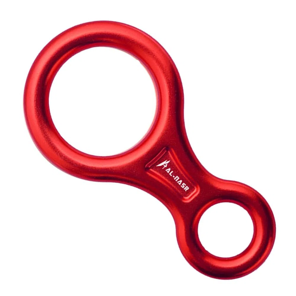 Mousqueton d'escalade 35KN, Corde de en Rappel en Forme de 8, Dispositif D'Assurage en Aluminium, Équipement de en Rappel