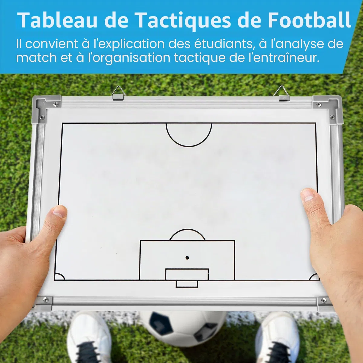 Tableau Tactique Magnétique de Football et Portable pour Entraînement, Compétition