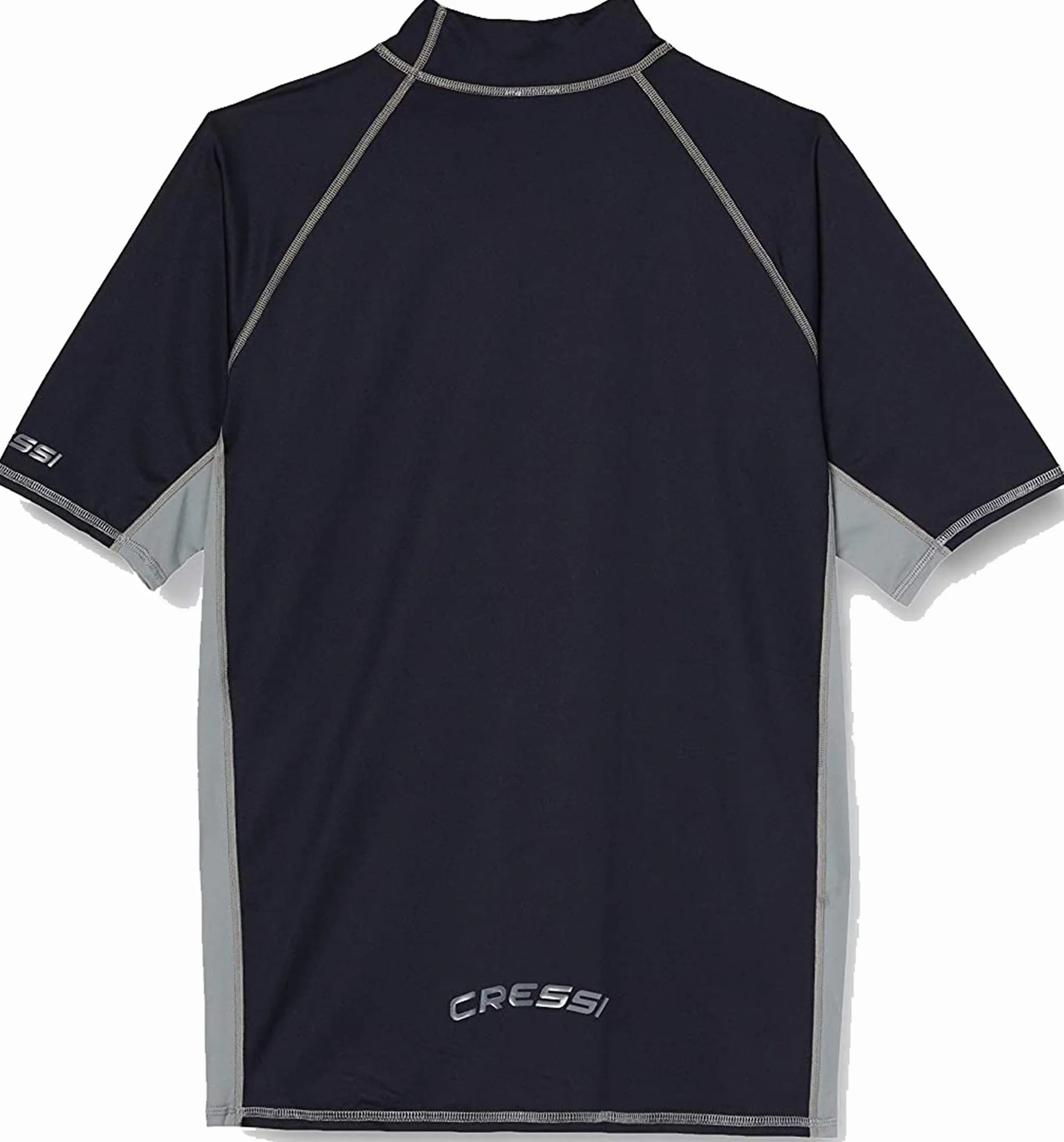Cressi Rash Guard Rash Guard Haute de Combinaison en Tissu très élastique spéciale, Manches Longues et Courtes, Protection Solaire UV (UPF) 50+ Homme (Lot de 1)