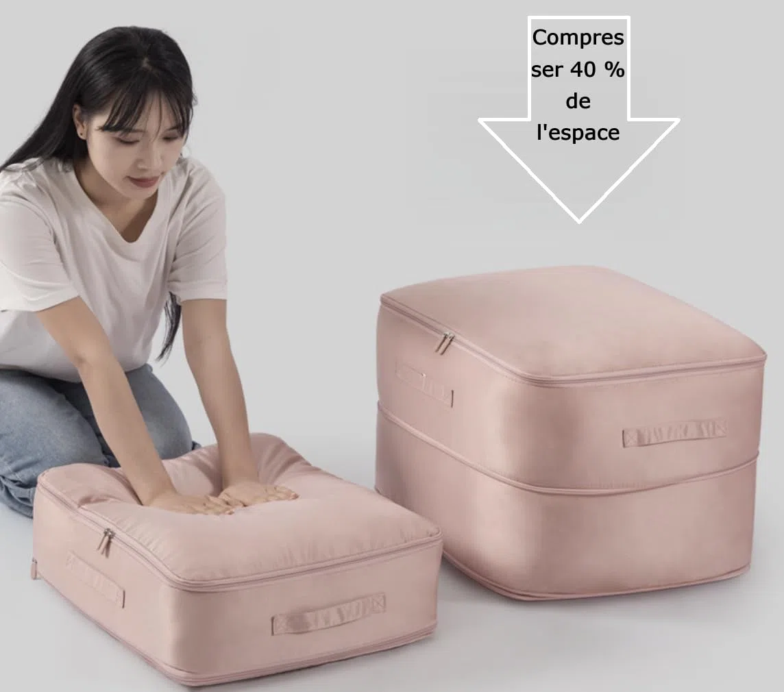 CASA Corner Sac de Compression, spacemaster Sac de Compression Ultime, Sacs de Rangement Extensible Conception Peu encombrante pour Voyage et masion vêtements, couettes