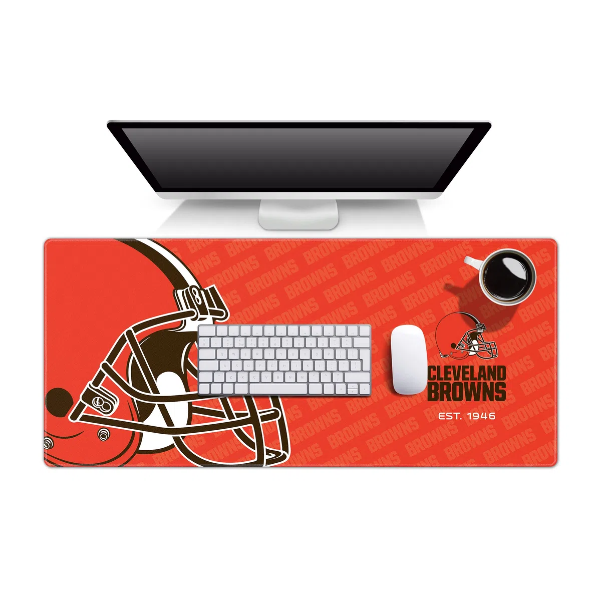 YouTheFan Tapis de bureau à logo NFL Cleveland Browns