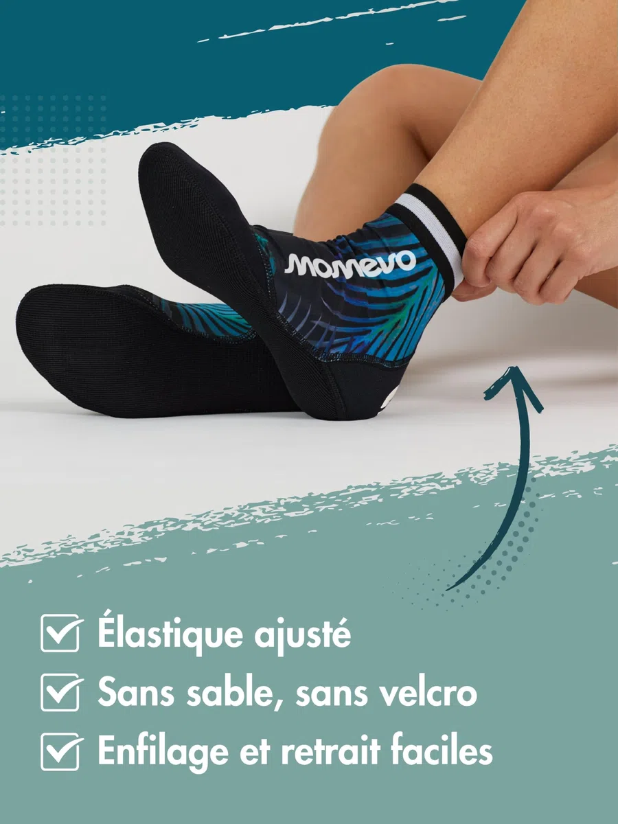 Beachmates – Chaussettes de Beachvolley en néoprène et élasthanne | Protection contre la chaleur et le froid