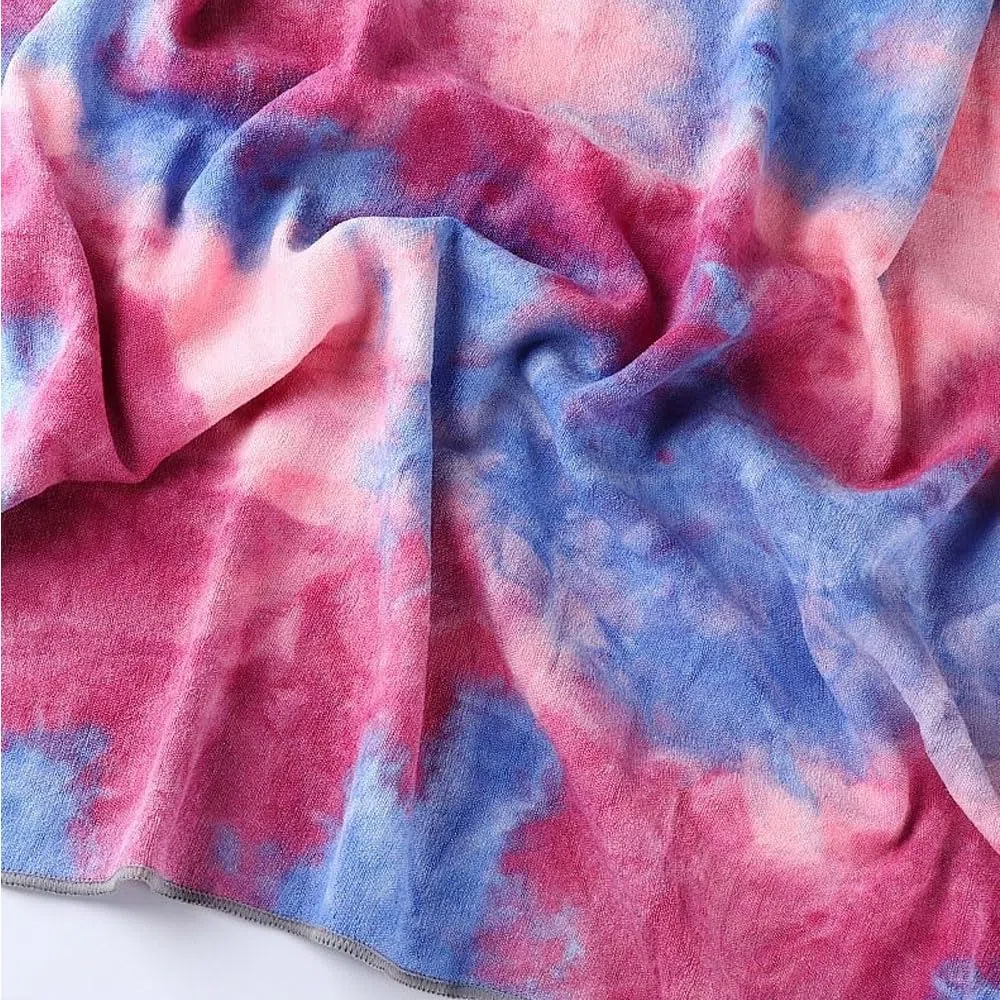 Serviette de yoga antidérapante avec points de préhension Couverture de Yoga à séchage rapide Serviette en microfibre Super Doux Absorbant la Sueur avec Sac de Transport